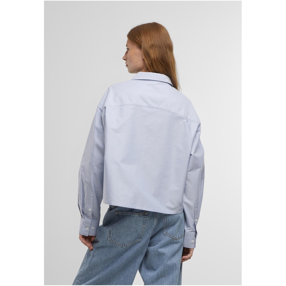 Urban Classics - Short Oxford Blouse - Blue